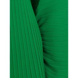 Pre Owned Solace London Green Mirabelle Plissé Batwing Maxi Dress UK 14