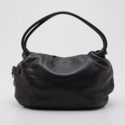 Pre Owned Sonia Rykiel Black Leather 'Charming' Hobo