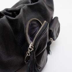 Pre Owned Sonia Rykiel Black Leather 'Charming' Hobo