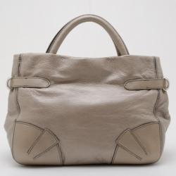 Pre Owned Sonia Rykiel Metallic Leather 'Martha' Satchel