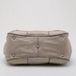 Pre Owned Sonia Rykiel Metallic Leather 'Martha' Satchel