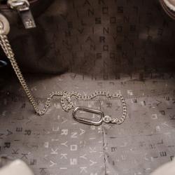 Pre Owned Sonia Rykiel Metallic Leather 'Martha' Satchel