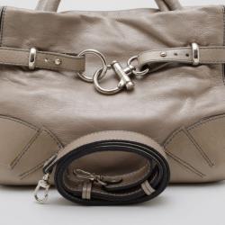 Pre Owned Sonia Rykiel Metallic Leather 'Martha' Satchel