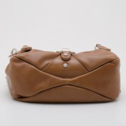 Sonia Rykiel Beige Leather Satchel with Chain Strap