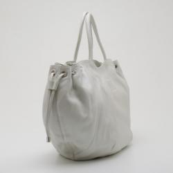 Sonia Rykiel Perle Leather Drawstring Shopping Tote