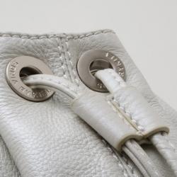 Sonia Rykiel Perle Leather Drawstring Shopping Tote