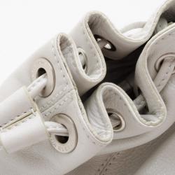 Sonia Rykiel Perle Leather Drawstring Shopping Tote
