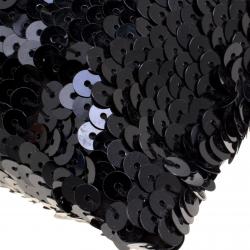 Sonia Rykiel Black Sequins Drawstring Bag