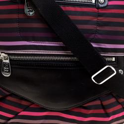 Pre Owned Sonia Rykiel Striped Multicolor Nylon Messenger Bag