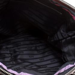 Pre Owned Sonia Rykiel Striped Multicolor Nylon Messenger Bag