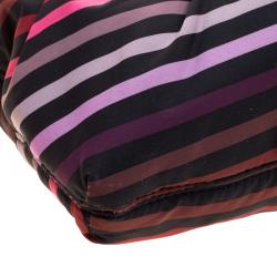 Pre Owned Sonia Rykiel Striped Multicolor Nylon Messenger Bag