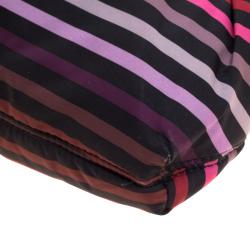Pre Owned Sonia Rykiel Striped Multicolor Nylon Messenger Bag