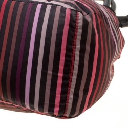 Sonia Rykiel Multicolor Striped Nylon Tote