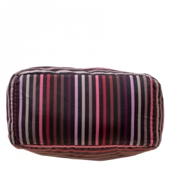 Sonia Rykiel Multicolor Striped Nylon Tote