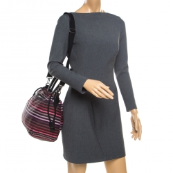 Sonia Rykiel Multicolor Striped Nylon Tote