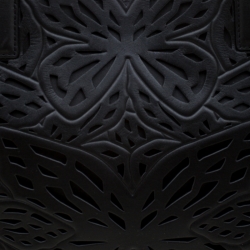 Sophia Webster Black Laser Cut Leather Liara Tote