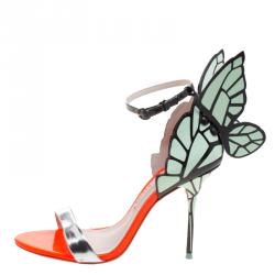 Pre Owned Sophia Webster Multicolour Leather Chiara Ankle Strap Sandals Size 38