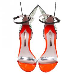 Pre Owned Sophia Webster Multicolour Leather Chiara Ankle Strap Sandals Size 38