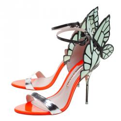 Pre Owned Sophia Webster Multicolour Leather Chiara Ankle Strap Sandals Size 38