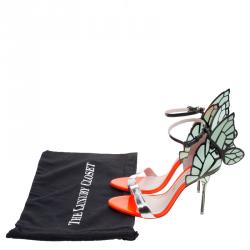 Pre Owned Sophia Webster Multicolour Leather Chiara Ankle Strap Sandals Size 38