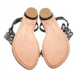 Pre Owned Sophia Webster Black Crystal Embellished Satin Seraphina Angel Wing Flats Size 41