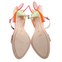 Sophia Webster Multicolor Leather Chiara Butterfly Wing Open Toe Sandals Size 37