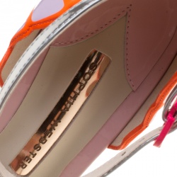 Sophia Webster Multicolor Leather Chiara Butterfly Wing Open Toe Sandals Size 37