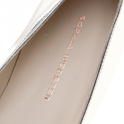 Sophia Webster Metallic Leather Bibi Butterfly Pointed Toe Ballet Flats Size 37