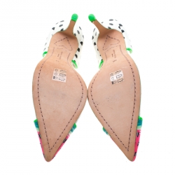 Pre Owned Sophia Webster Multicolor PVC and Leather Jessica Watermelon Pumps Size 38