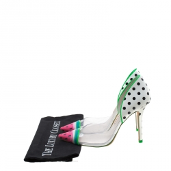 Pre Owned Sophia Webster Multicolor PVC and Leather Jessica Watermelon Pumps Size 38