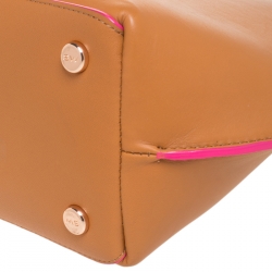Sophia Webster Brown Leather Romy Drawstring Bucket Bag