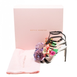 Sophia Webster Multicolor Patent Leather Jumbo Lilico T Strap Sandals Size 38