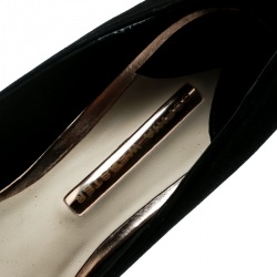 Sophia Webster Black Suede Coco Flamingo Pointed Toe Pumps Size 41.5