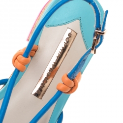 Sophia Webster Multicolor Leather Cord Copacabana Flat Sandals Size 37.5