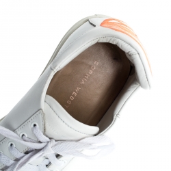 Pre Owned Sophia Webster White Leather Bibi Butterfly Sneakers Size 40