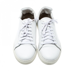 Pre Owned Sophia Webster White Leather Bibi Butterfly Sneakers Size 40