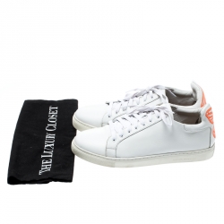 Pre Owned Sophia Webster White Leather Bibi Butterfly Sneakers Size 40