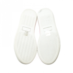 Pre Owned Sophia Webster Pink Metallic Leather Bibi Butterfly Low Top Sneakers Size 38.5