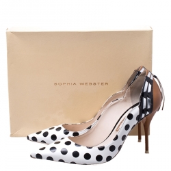 Sophia Webster Multicolor Polka Dot Leather Liberty Pointed Toe Pumps Size 40