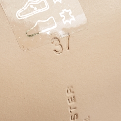 Pre Owned Sophia Webster Rose Gold/White Leather Evangeline Ankle Strap Sandals Size 37