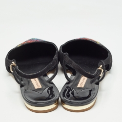 Pre Owned Sophia Webster Black Suede Butterfly Slingback Ballet Flats 39