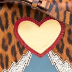 Sophie Hulme Brown Leopard Print Leather Small Finsbury Shoulder Bag