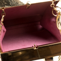 Pre Owned Sophie Hulme Brown Leopard Print Leather Compton Crossbody Bag