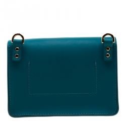 Sophie Hulme Green Leather Nano Milner Crossbody Bag