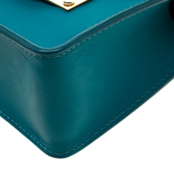 Sophie Hulme Green Leather Nano Milner Crossbody Bag