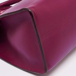 Sophie Hulme Fuchsia Leather Zip Bowler Bag