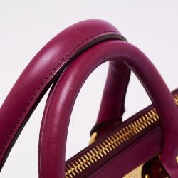 Sophie Hulme Fuchsia Leather Zip Bowler Bag