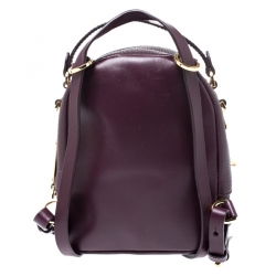 Pre Owned حقيبة ظهر سوفي هولم ويلسون ميني جلد بنفسجية