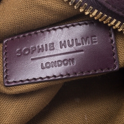 Pre Owned حقيبة ظهر سوفي هولم ويلسون ميني جلد بنفسجية