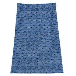 Pre Owned St. John Blue Tweed Skirt Suit S